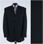 Mens Black Blazer 44R UK Size Wool Sport Coat Jacket