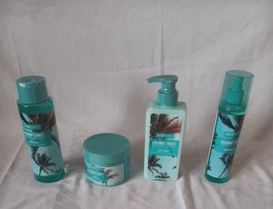 Scent Happy Coconut Coast Ocean Spray Must Lotion Body Wash Scrub New - Picture 1 of 10