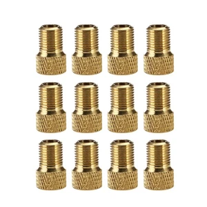 12pcs to Copper Bike Pump Adapters Connectors Bike pump adapter - Picture 1 of 11