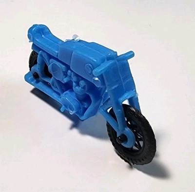 Vintage Midgetoy Bike Blue Plastic Motorcycle VHTF - Image 1 of 4