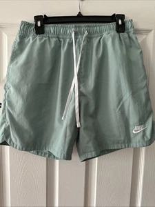 Nike Men's Sportswear Sport Woven Lined Flow shorts Oil green Medium RR $50 - Picture 1 of 12