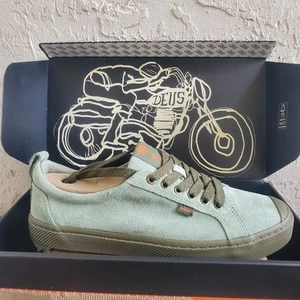 Cariuma x DEUS Ex Machina OCA Low Green Suede Sneaker Men 10.5 W 12 Biker Skater - Picture 1 of 19