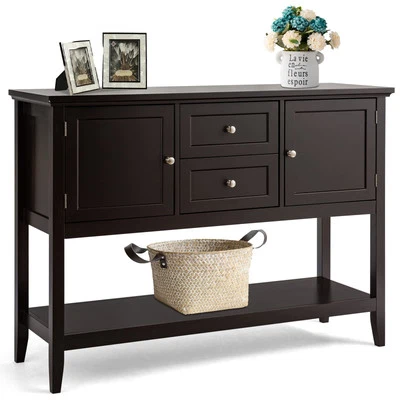 Console Sofa Table Narrow Entryway Table W/ 2 Drawers & 2 Storage Cabinets - Image 1 of 4
