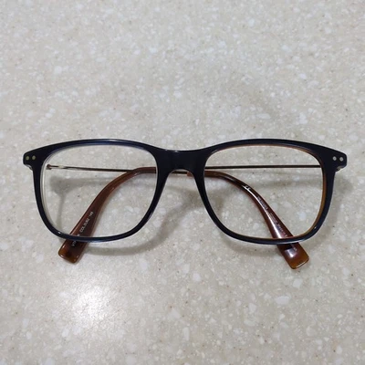 Monturas de gafas Trussardi VTR624K COL. 0U62 titanio azul marrón 53-18-145 Foto 1 de 4