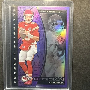 2024 Panini Obsidian - Eclipsing Legends Patrick Mahomes II, Joe Montana #6... - Bild 1 von 2
