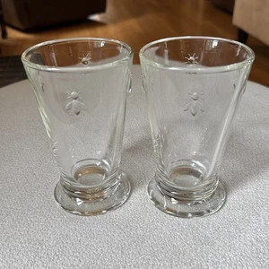Set of 2 LA ROCHERE " BEE "Tumblers 5.5" Highball Glasses - Picture 1 of 7
