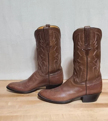 Botas de Vaquero Lucchese Classics, Para Hombre 11 D, Marrón, L0654, LEER Foto 1 de 4