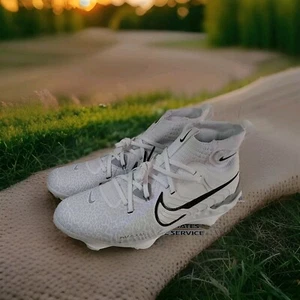NIKE ALPHA HUARACHE NXT WHITE GREY DJ6517-100 BASEBALL CLEATS NEW SIZE 7 ⚾️🔥 - Picture 1 of 14