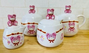 Rare Sanrio Hello Kitty 4-Piece Tea Set Bear from Japan Limited - Picture 1 of 9