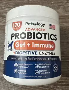 Probiotics Soft Dog Chews Support Gut Health Digestive Enzymes Helps Skin 170 ct - Picture 1 of 4