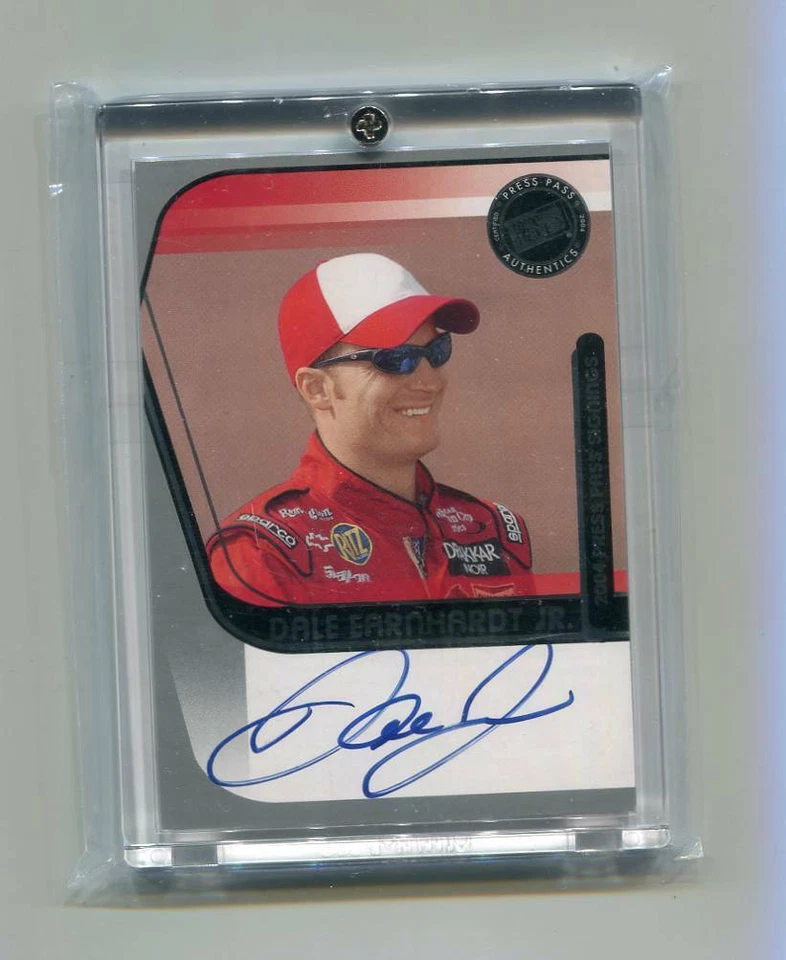 2004 Press Pass - DALE EARNHARDT JR - Press Pass Signings Autograph - NASCAR - Image 1 of 1