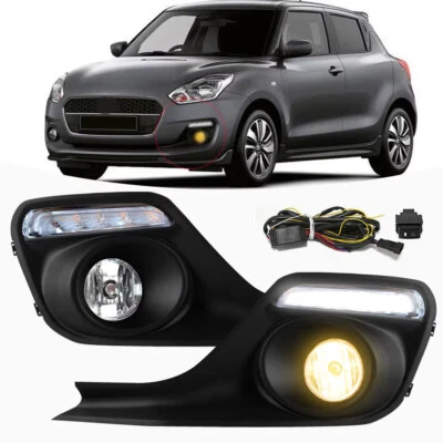 Luz de circulación diurna LED DRL con luz antiniebla halógena para Suzuki Swift 2017-2019 Foto 1 de 4