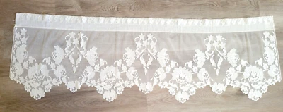 Heritage Lace Window Panel Valance Off White 60" x 20" - Image 1 of 4