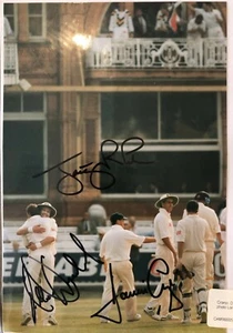 Allan Donald, Hansie Cronje & Jonty Rhodes SIGNED Photograph at Lord's - c1994 - Picture 1 of 6
