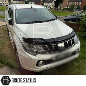 Mitsubishi L200 MK5 2015-2019 Bonnet Guard Deflector Protector Bug Shield - Afbeelding 1 van 9