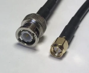 Fabrycznie nowy w pudełku męski na męski SMA RG58 Kabel koncentryczny Wybierz swoją długość USA Szybka wysyłka - Zdjęcie 1 z 3