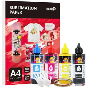 Bundle Kit - Koala Sublimation Paper 100 Sheet + Koala Sublimation Ink 2720 2803 - Picture 1 of 14