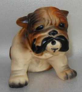 Hard Rubber/ Plastic Bulldog Watchdog that Barks on/off switch Figurine 5.75" - Picture 1 of 11