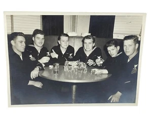 Group Vintage 5"x7" Photo WW2 Navy Sailors in Kodiak Alaska "The Mecca Bar" 1946 - Picture 1 of 4
