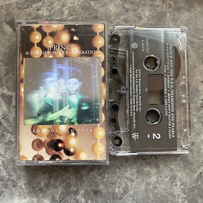 PRINCE DIAMONDS AND PEARLS CASSETTE TAPE ALBUM & WARNER BROS USA IMPORT - Image 1 of 3