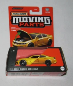 MATCHBOX 2024 MOVING PARTS - 2020 DODGE CHARGER SRT HELLCAT METALLIC YELLOW - Picture 1 of 4