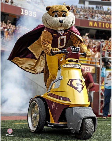 Minnesota Golden Gophers Unsigned Goldy Gopher Pre-Game Photograph Cover