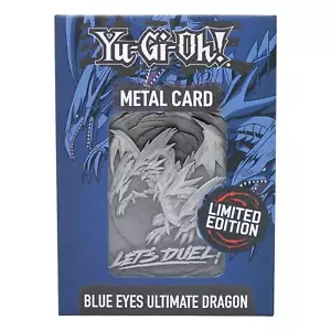 Yu-Gi-Oh! Metal Card Blue Eyes Ultimate Dragon Limited Edition - Foto 1 di 1