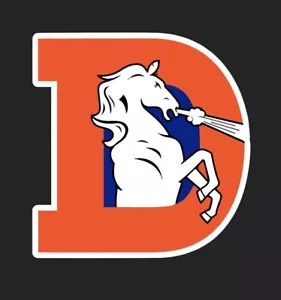 DENVER BRONCOS Logo Sticker Bat Stickers Car NFL Football Decal - Picture 1 of 1