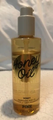 Victoria's Secret Pink Honey Oil Nourishing Body Oil 8 oz Rare Hard 2 Find Read - Image 1 of 4
