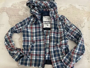 Vintage Abercrombie & Fitch Pine Point 90s Hooded Coat Jacket Size Medium - Picture 1 of 9