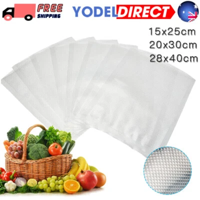 LONENESSL 100pcs Vacuum Food Sealer Bags Vacum Sealer Dry Wet Pack Machine/Food Bags UK