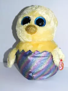 Ostern Küken Ty Beanie Boos Megg Regenbogen Glitzer Eierschale 9 Zoll - Bild 1 von 7
