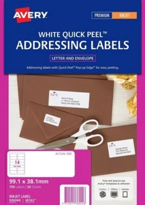 Etiquetas de dirección Avery J8163 99,1 x 38,1 mm 50 hojas - Imagen 1 de 4