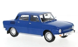 ŠKODA 100 L - 1974 - Azul - Caja Blanca 1:24 - Imagen 1 de 6