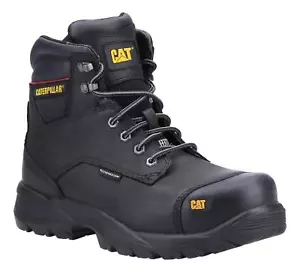 Stivali di sicurezza da lavoro Caterpillar Spiro da uomo punta/intersuola in acciaio nero S3 - Foto 1 di 4