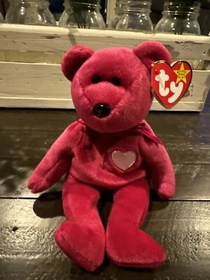 Ty Beanie Baby Valentina The Bear Stuffed Animal Plush With Tags - Image 1 of 3