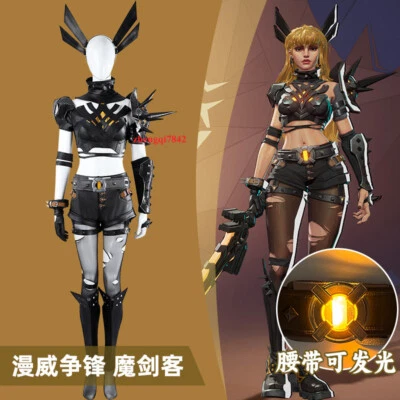 Marvel Rivals Magik‌ Cosplay Costume Outfit Halloween Women's Dress Full Set NEW - Image 1 of 4