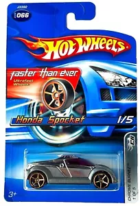 HOT WHEELS HONDA SPOCKET FASTER THAN EVER 2006 CHROME BURNEZ - Picture 1 of 2