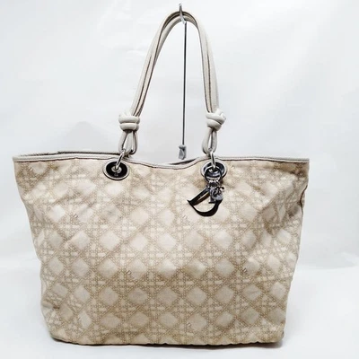NO TARIFF Christian Dior Tote Bag Brown Coated Canvas 2289536 - Image 1 of 4