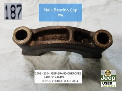 JEEP GRAND CHEROKEE CRANKSHAFT MAIN BEARING CAP FOUR OEM 2003-2004 - Image 1 of 3