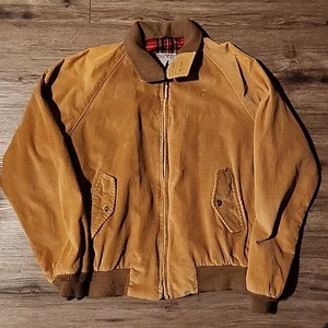 Vintage Derby San Francisco FLANELL gefütterte CORD BOMBER Jacke hellbraun selten - Bild 1 von 7