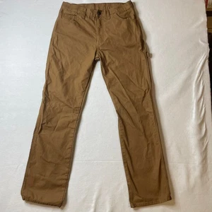 Dickies Mens 32x34 Brown Cotton Blend Carpenter Work Pants Trousers - Picture 1 of 8
