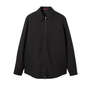 GUCCI $2550 Black Wool Overshirt Jacket New And Authentic - Picture 1 of 1