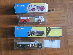 1997 Corgi Diecast Baltimore Fire Department Truck 51702 & Elkridge 52401 - Picture 1 of 8