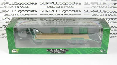 2025 Greenlight 1:64 Scale GOOSENECK TRAILER Chrome Green Machine GL #30467 - Image 1 of 4