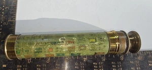 Antikes zusammenklappbares Schauglas Fernglas Teleskop Militär Fahnen Marine Schiff - Bild 1 von 12