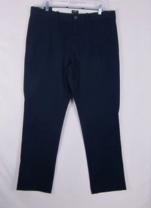 Pantalone J.Crew Flex Uomo Taglia 34x30 Blu Cotone Dritto Chino NUOVO - Foto 1 di 11