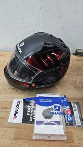 Shark EVO-One 2 Lithion Dual Dot Black Crome Size L (X44-017616) USED - Picture 1 of 15