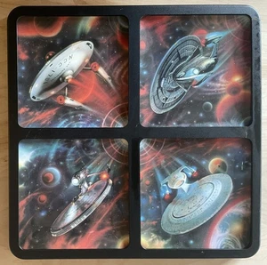 Set Of 4 Star Trek Voyages Of The Starship Enterprise Hamilton Plate Collection - Picture 1 of 4