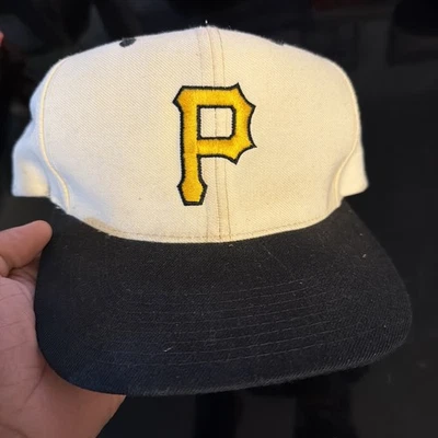 Vintage New Era Pittsburgh Pirates Hat Wool Blend SnapBack Made in Korea - Image 1 of 4